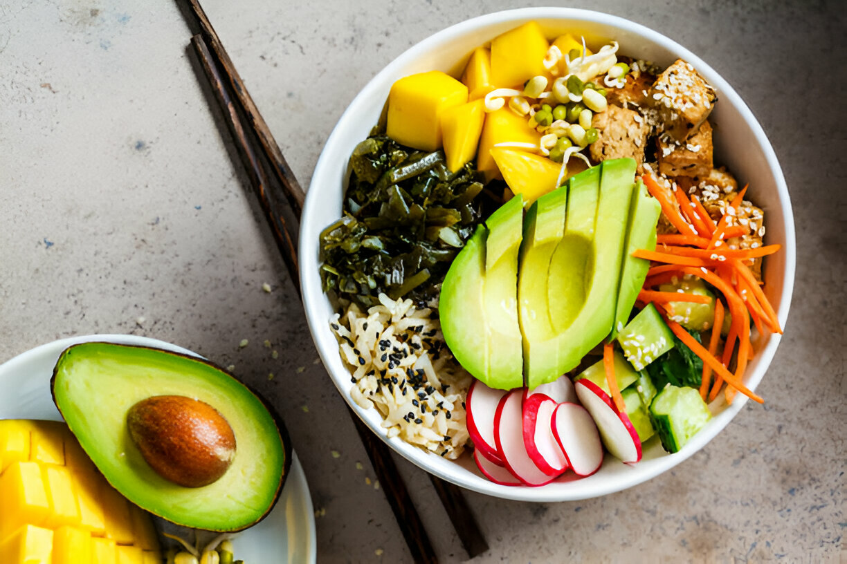 Build the Perfect Poke Bowl: Avocado, Radish Sprouts, Edamame & More Fresh Veggies